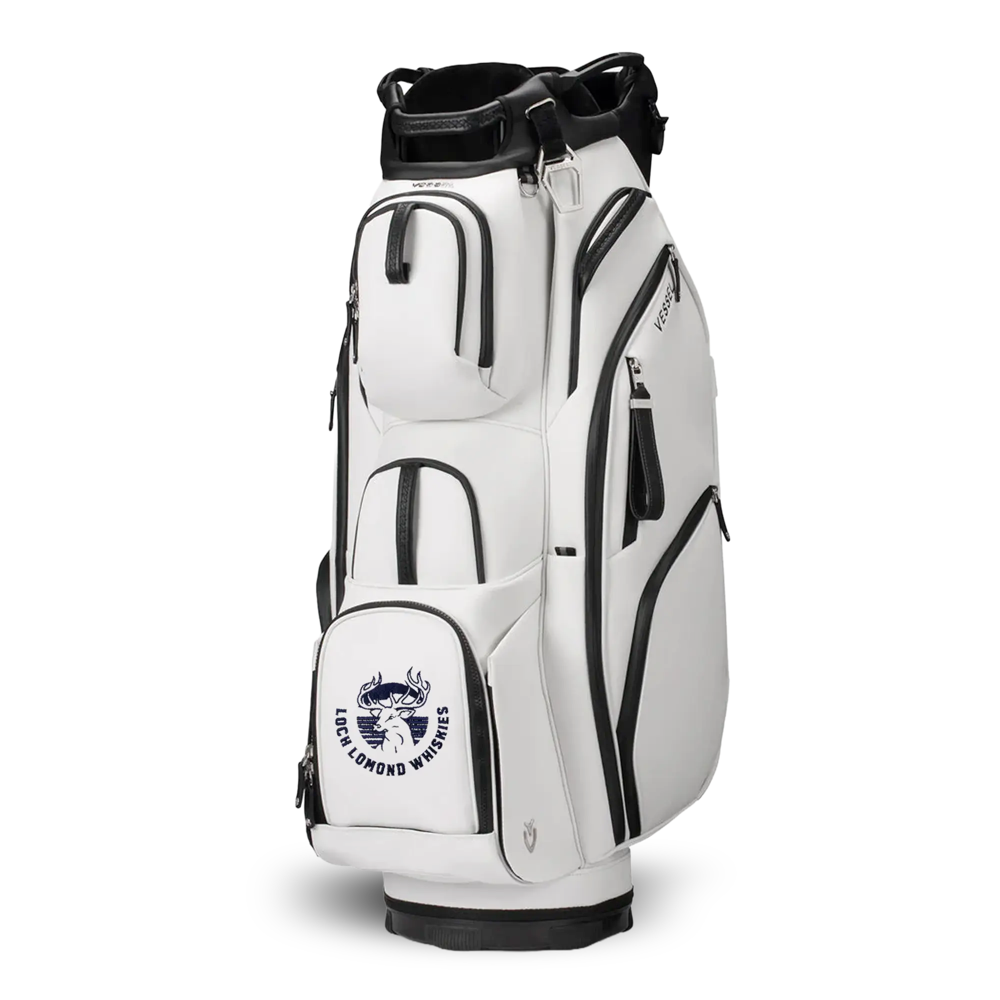 Loch Lomond Whiskies Vessel Lux Pro 2 Cart Bag (White)