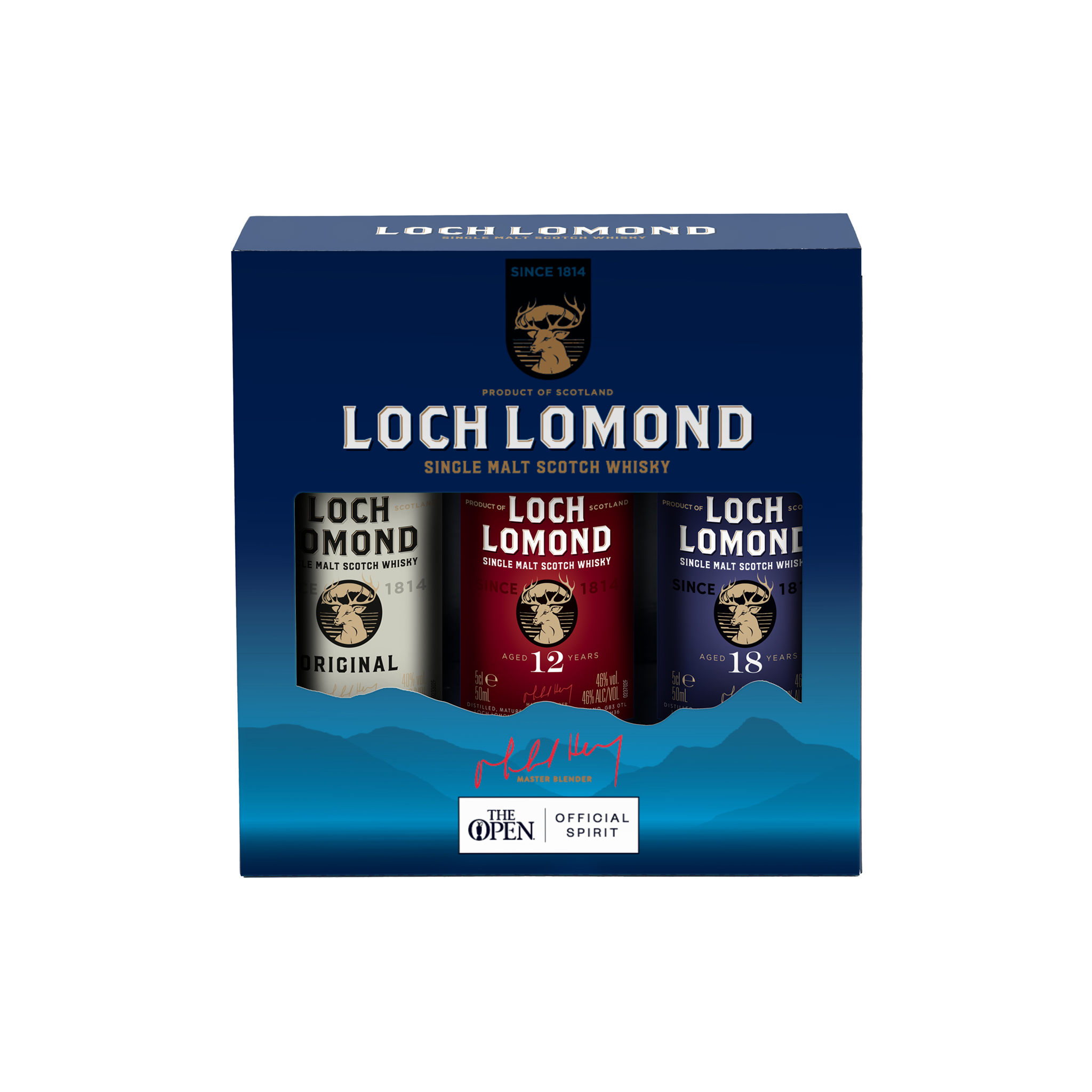 Loch Lomond Original, 12 & 18 Year Old Whisky Tasting Gift Set (3x5cl)