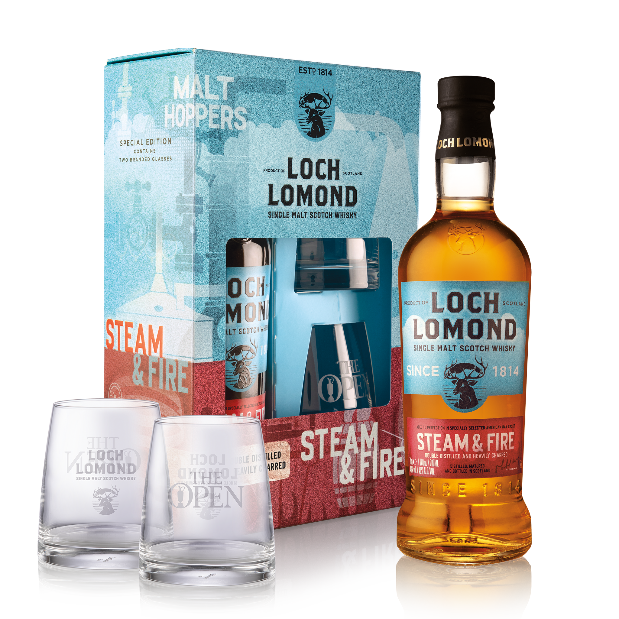 Steam & Fire Whisky & Glass Gift Set