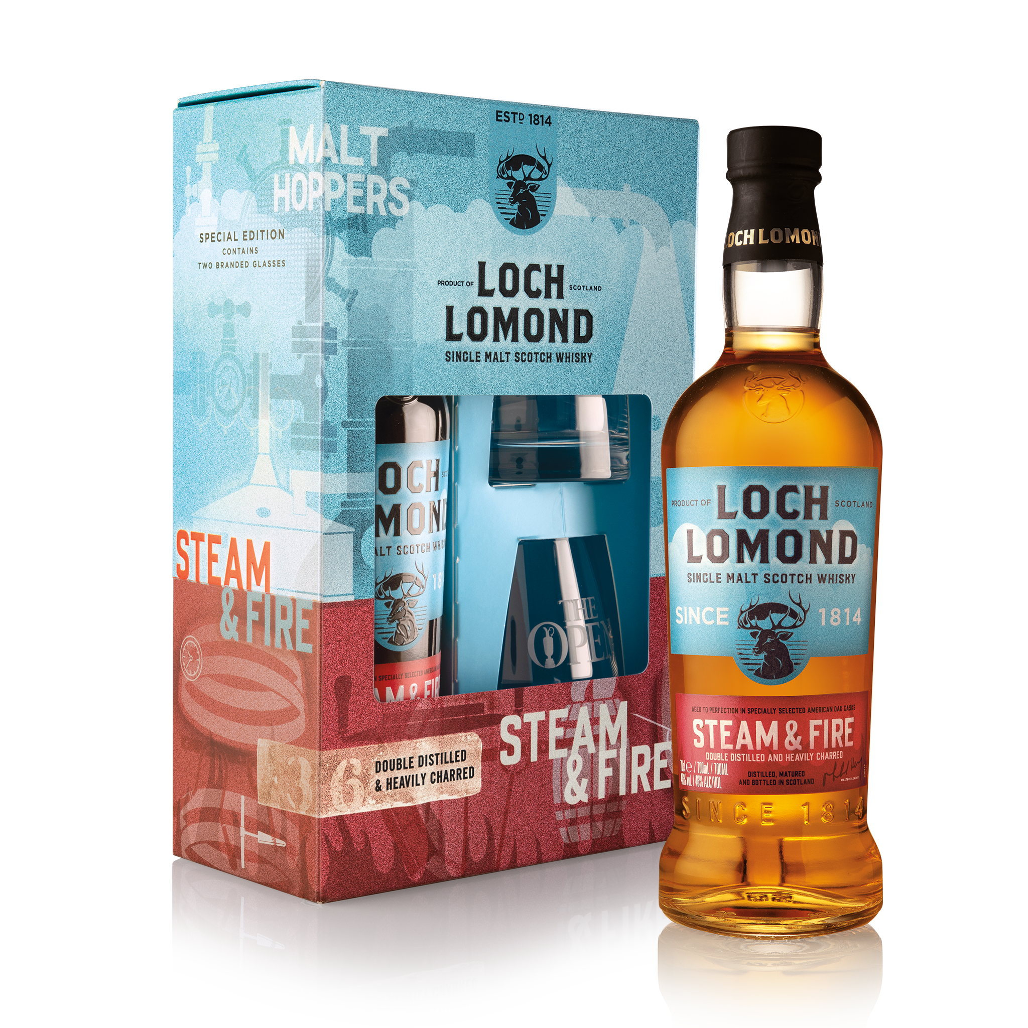 Steam & Fire Whisky & Glass Gift Set