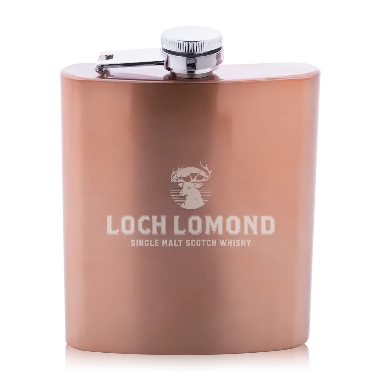 LOCH LOMOND COPPER HIP FLASK