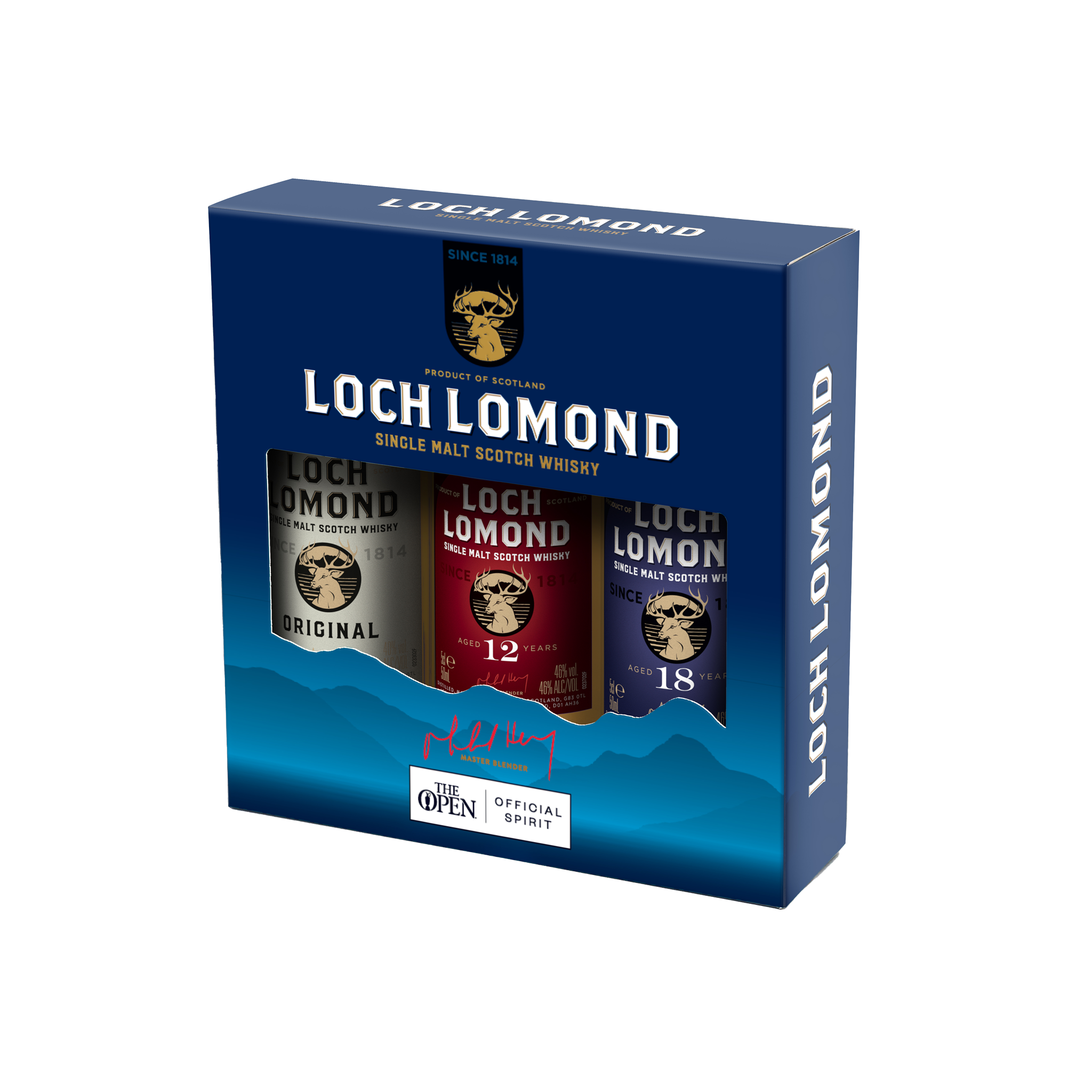 Loch Lomond Original, 12 & 18 Year Old Whisky Tasting Gift Set (3x5cl)